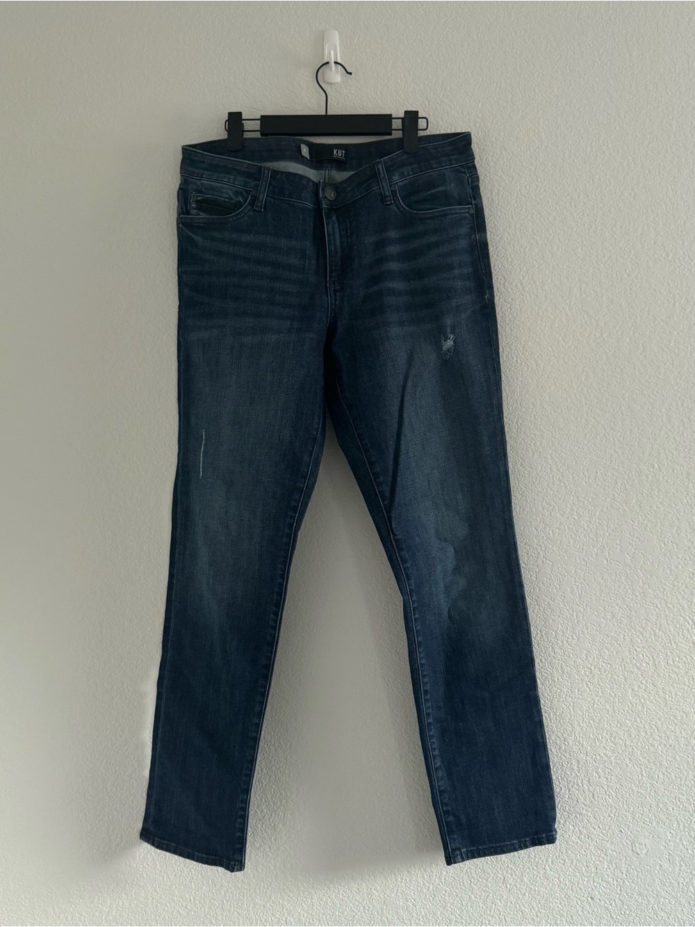 Kut from the Kloth Dark Blue Slim Straight Jeans